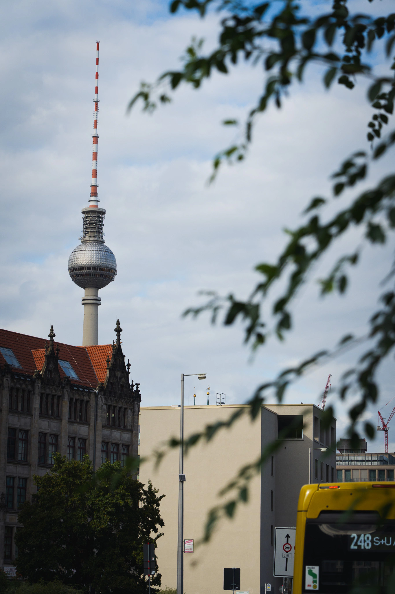 Mitte street scene in the evening