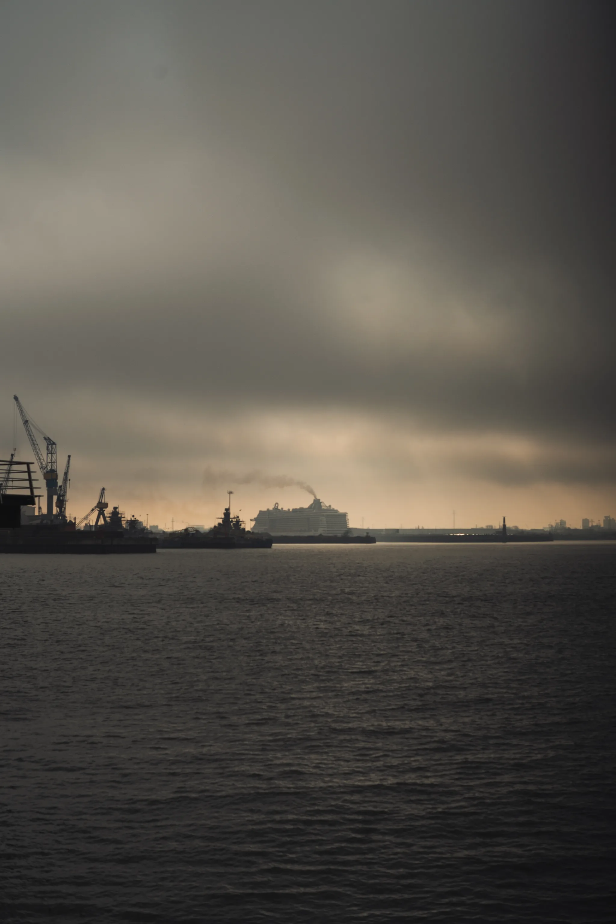 Glass building facade